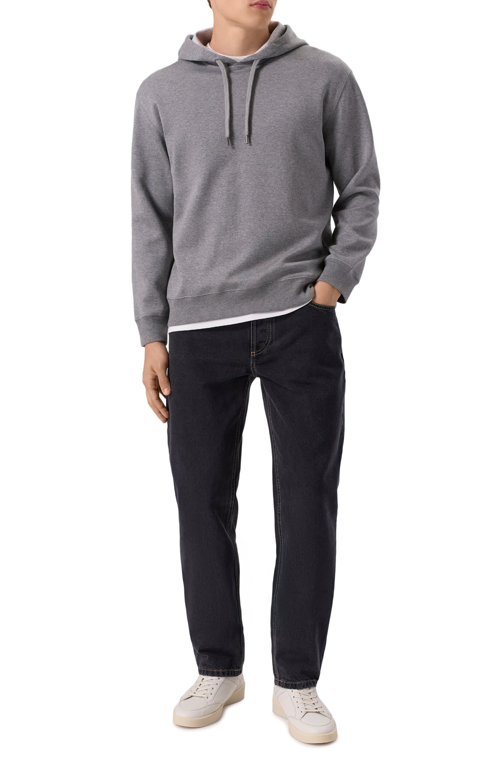 Худи из хлопка и кашемира BRUNELLO CUCINELLI, арт. MM8319021G, фото 2