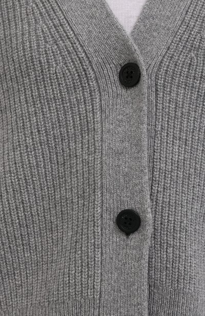 Кардиган из кашемира и шерсти MICHAEL MICHAEL KORS серого цвета по цене 35750 руб., арт. MU1600FFNR, фото 5 Кардиган из кашемира и шерсти MICHAEL MICHAEL KORS, арт. MU1600FFNR, фото 5