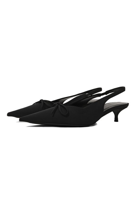 Текстильные туфли Knife Bow 40 Balenciaga 782551/W2ES0 Чёрный 782551/W2ES0