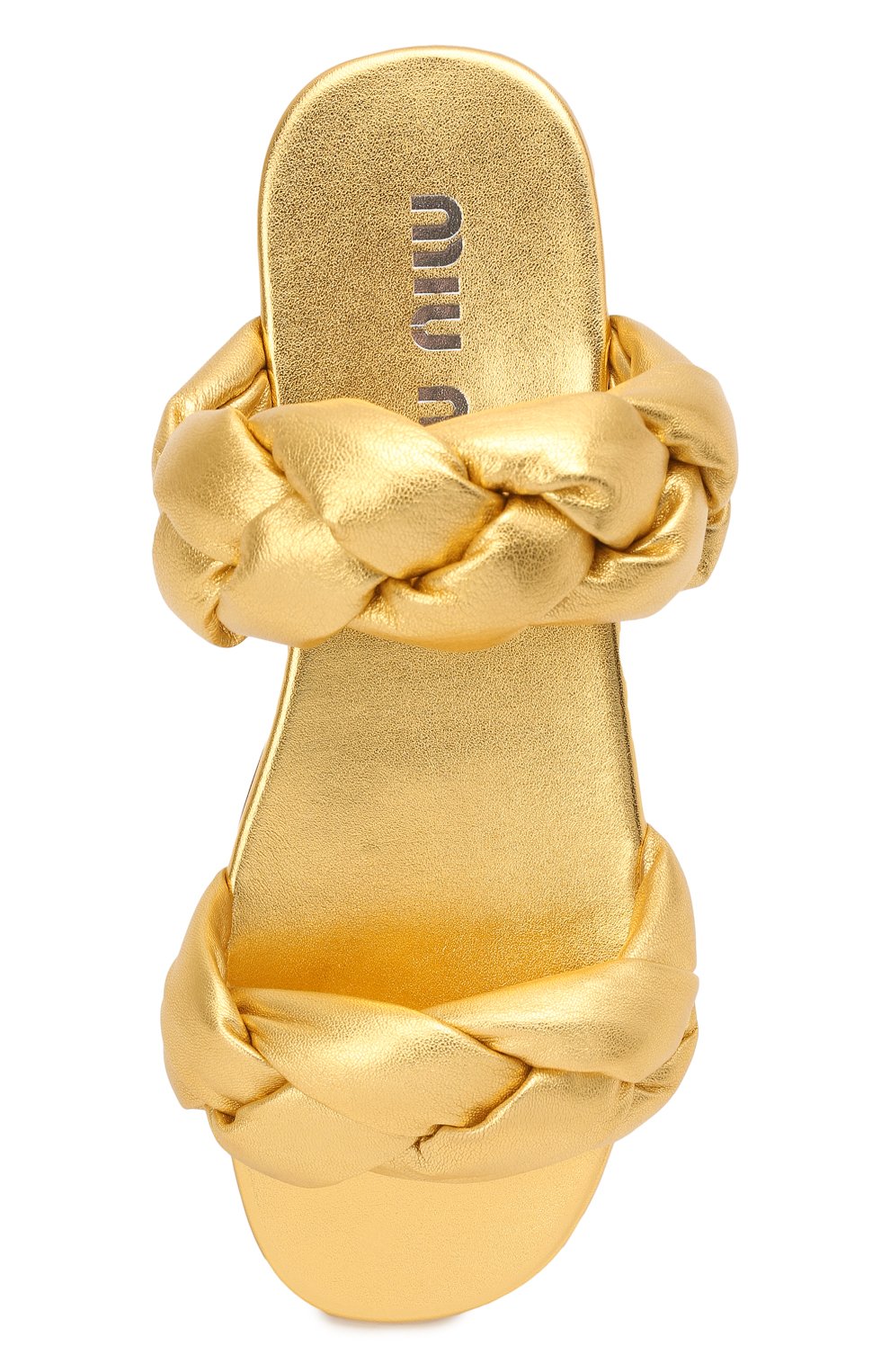 Кожаные сандалии MIU MIU, арт. 5XX488/3LAB, фото 5