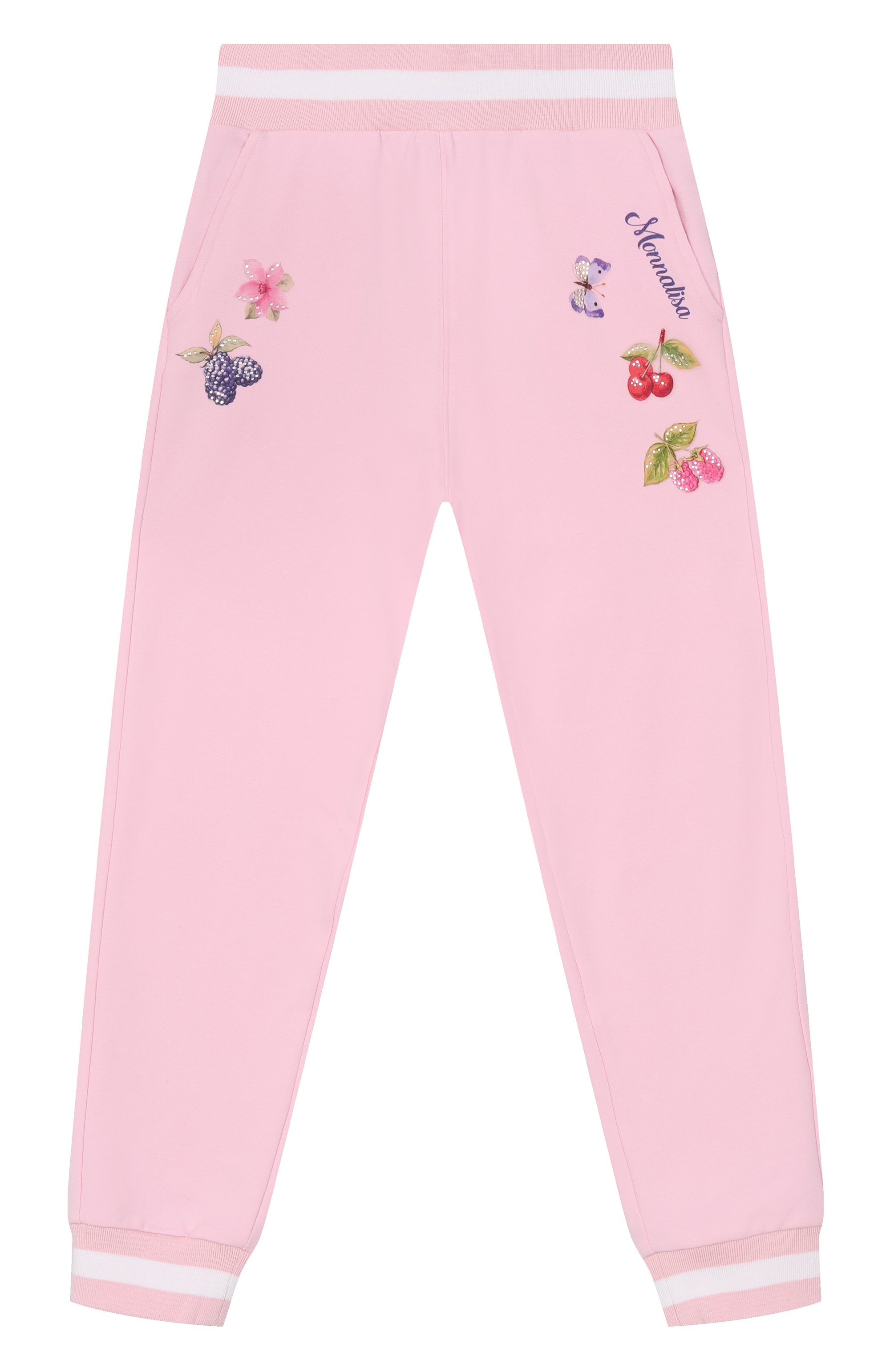 Хлопковые джоггеры MONNALISA, арт. 19E415, фото 1