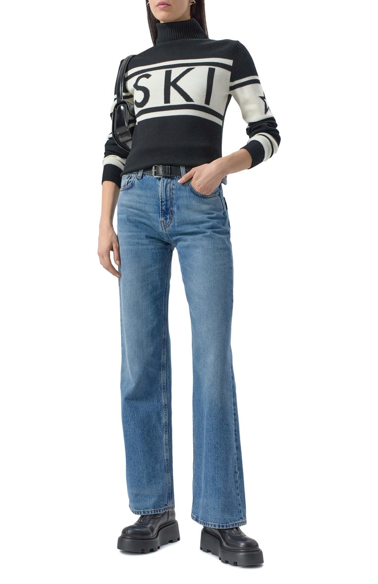 Женская шерстяная водолазка PERFECT MOMENT черного цвета, арт. W3000075/SCHILD SWEATER | Фото 2 (Материал внешний: Шерсть; Материал сплава: Проставлено; Рукава: Длинные; Драгоценные камни: Проставлено; Длина (для топов): Стандартные; Женское Кросс-КТ: Водолазка-одежда; Стили: Кэжуэл)