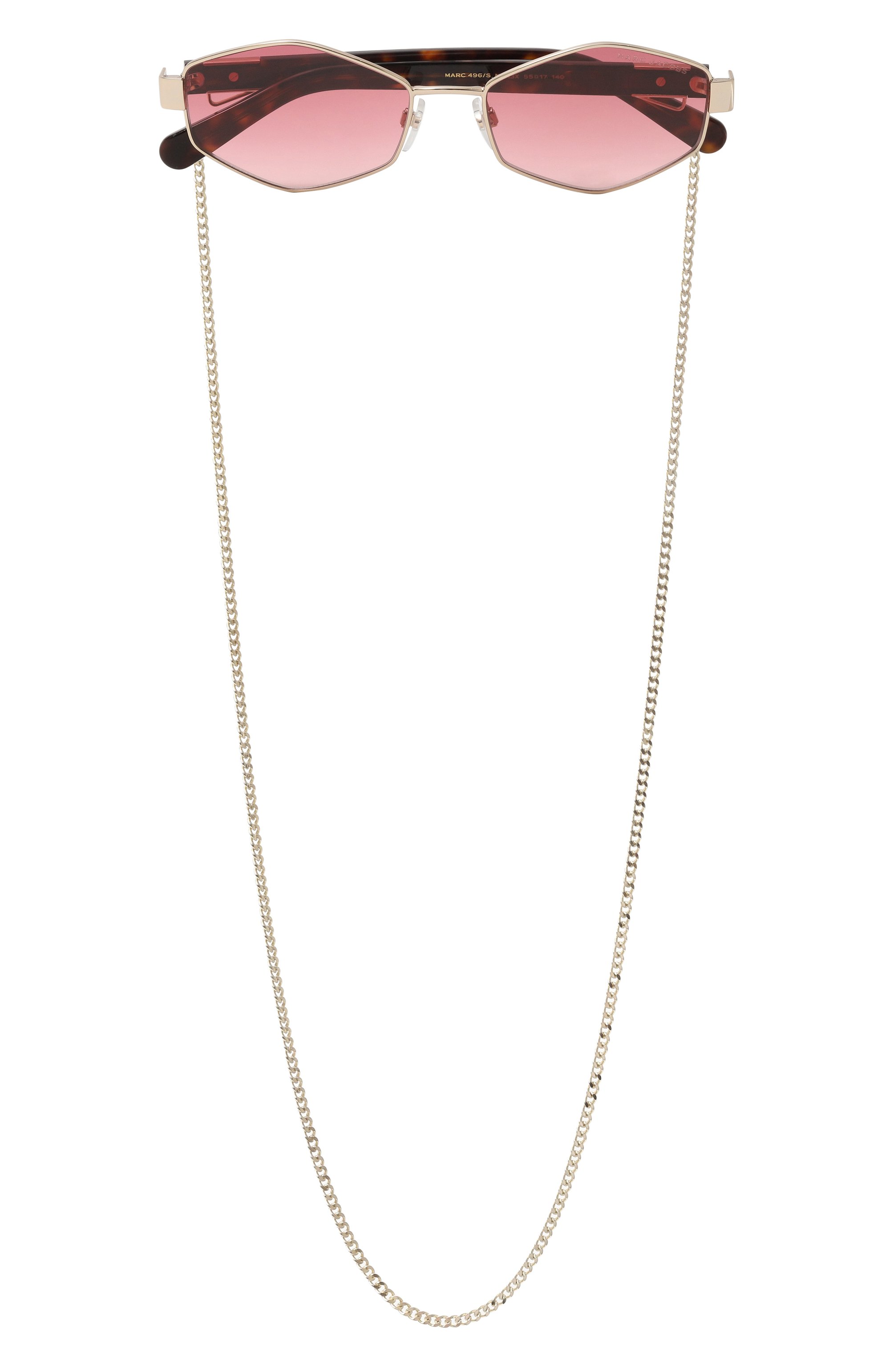 Солнцезащитные очки и цепочка MARC JACOBS (THE), арт. MARC 496 N0A, фото 3