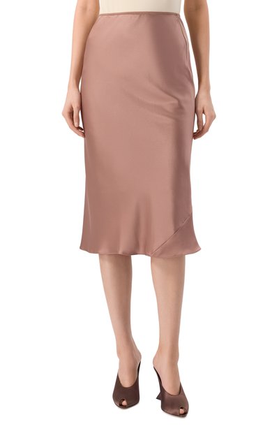 Атласная юбка DOROTHEE SCHUMACHER коричневого цвета по цене 77700 руб., арт. 147305, фото 3 Атласная юбка DOROTHEE SCHUMACHER, арт. 147305, фото 3