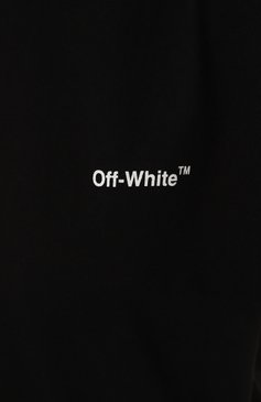 Женская хлопковая футболка OFF-WHITE черно-белого цвета, арт. OWAA049C99JER001 | Фото 5 (Рукава: Короткие; Длина (для топов): Стандартные; Стили: Спорт-шик; Принт: С принтом; Женское Кросс-КТ: Футболка-одежда; Материал внешний: Хлопок; Материал сплава: Проставлено; Драгоценные камни: Проставлено)