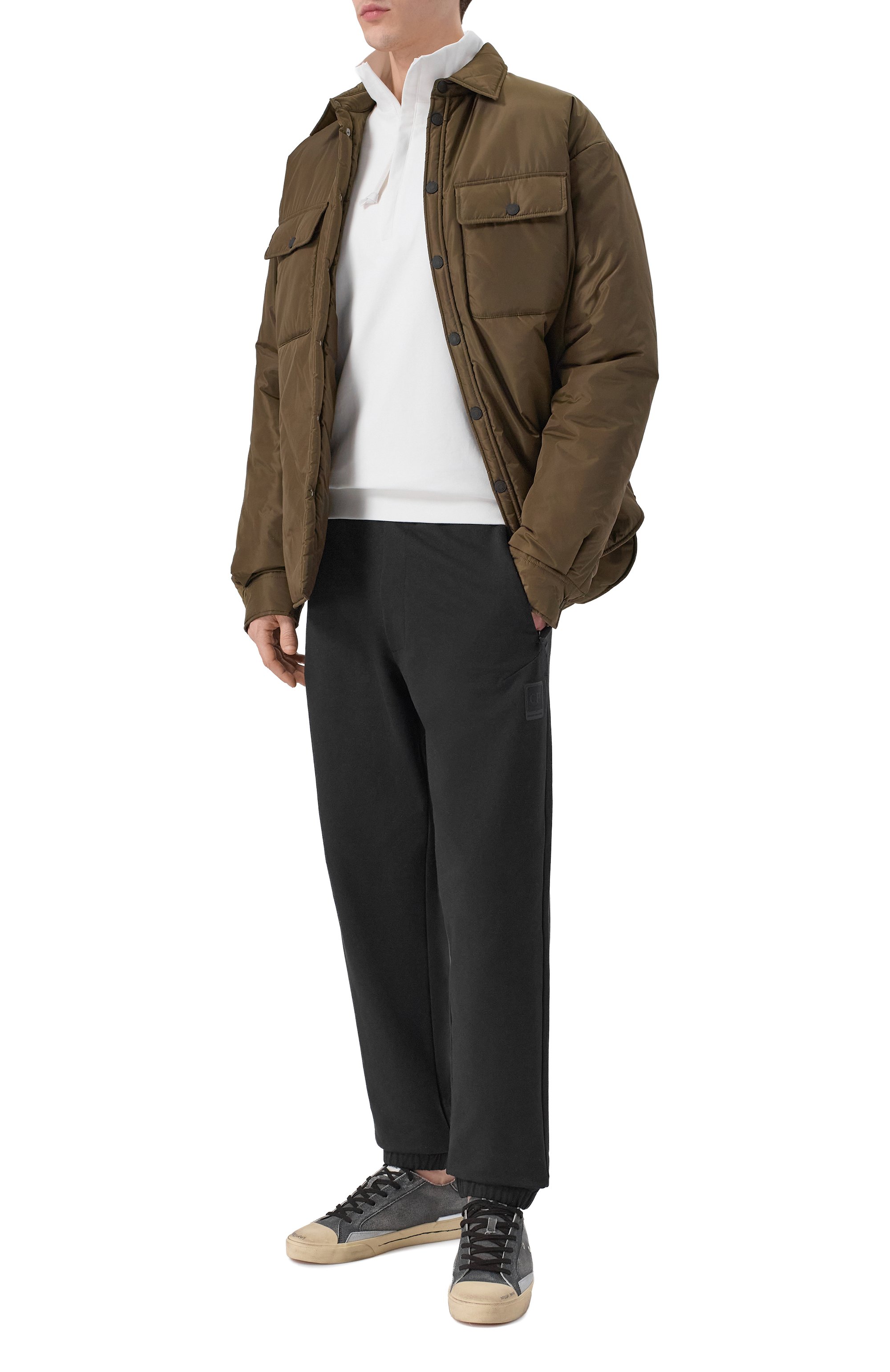 Хлопковые джоггеры C.P. COMPANY, арт. 20CLSP011A/006452W, фото 2