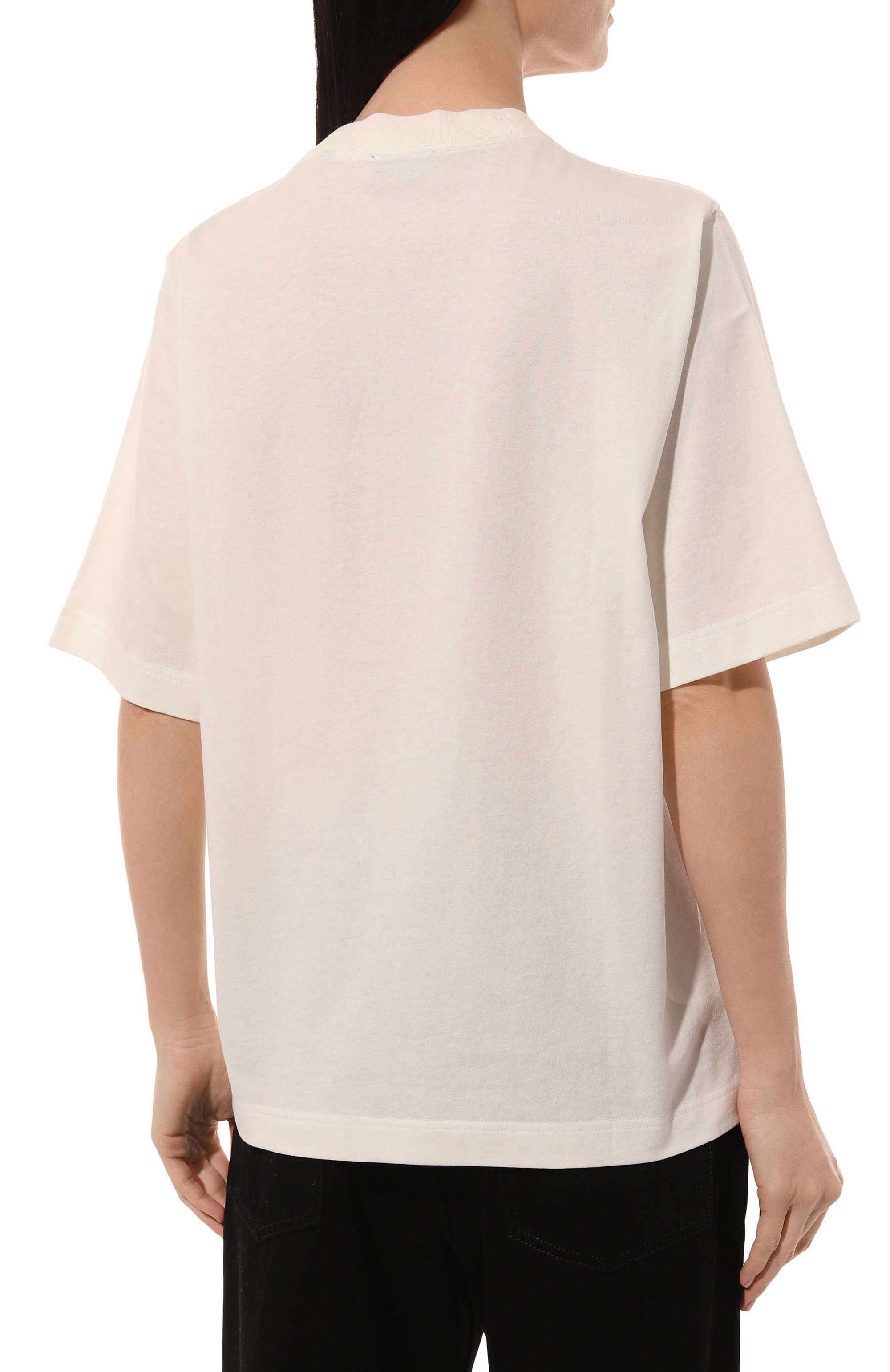 Хлопковая футболка BURBERRY, арт. 8083647, фото 4