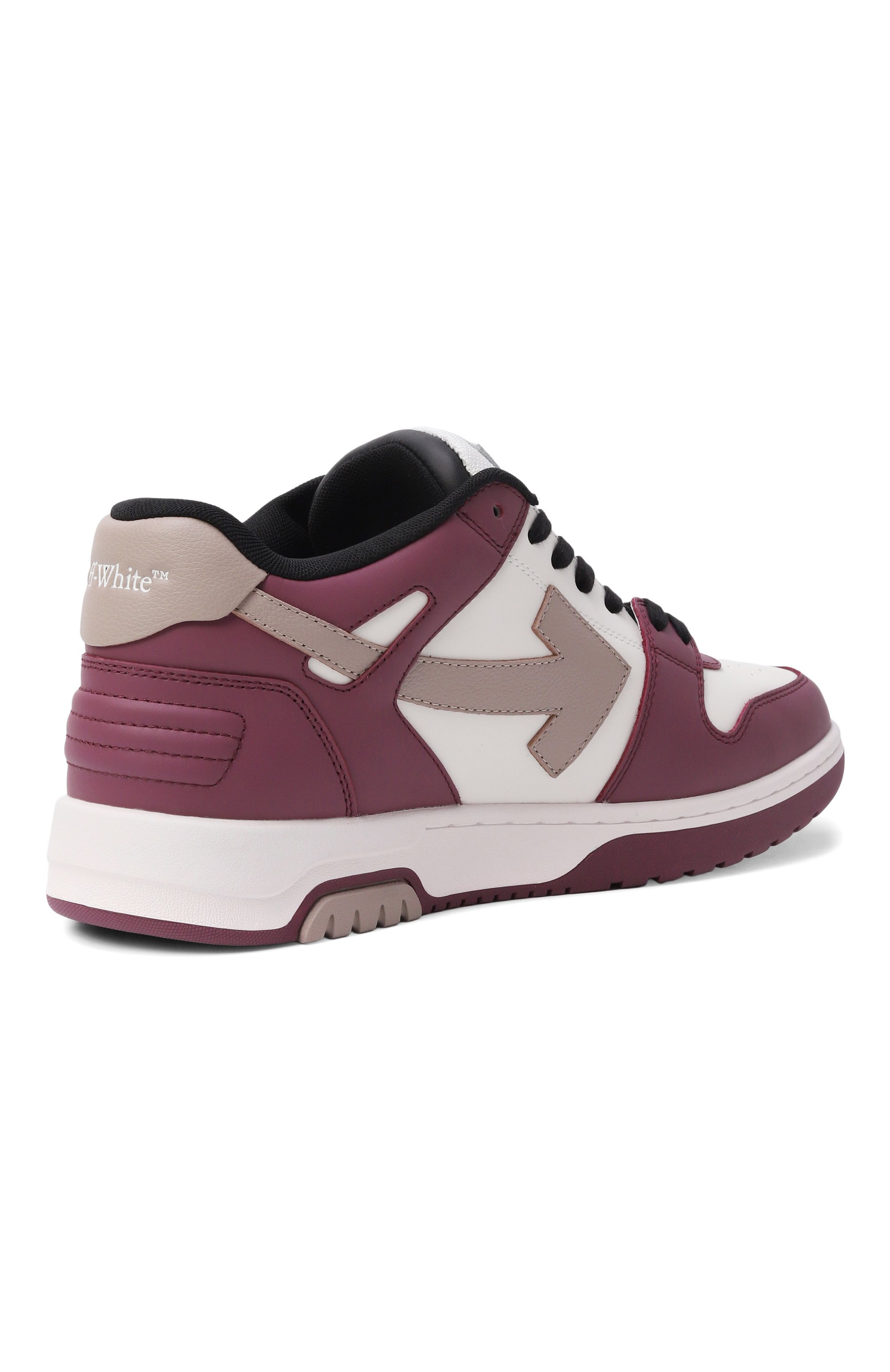 Кожаные кеды out of office OFF-WHITE, арт. 0MIA189F25LEA003, фото 5