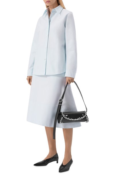 Сумка cannolo small JIL SANDER черного цвета по цене 278500 руб., арт. J07WD0023/P5610, фото 3 Сумка cannolo small JIL SANDER, арт. J07WD0023/P5610, фото 3