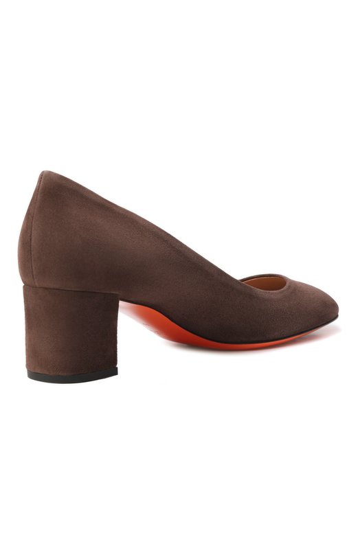 Замшевые туфли Santoni WDNG59621HI2BMGD Коричневый  WDNG59621HI2BMGD Фото 5