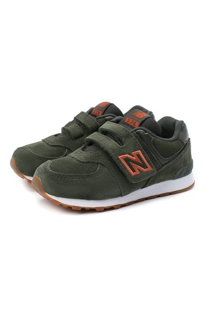 Кроссовки 574 NEW BALANCE темно-зеленого цвета по цене 6915 руб., арт. IV574PGO/M, фото 1 Кроссовки 574 NEW BALANCE, арт. IV574PGO/M, фото 1