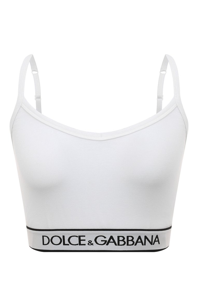 Женский белый бра-топ DOLCE & GABBANA купить в интернет-магазине ЦУМ ...
