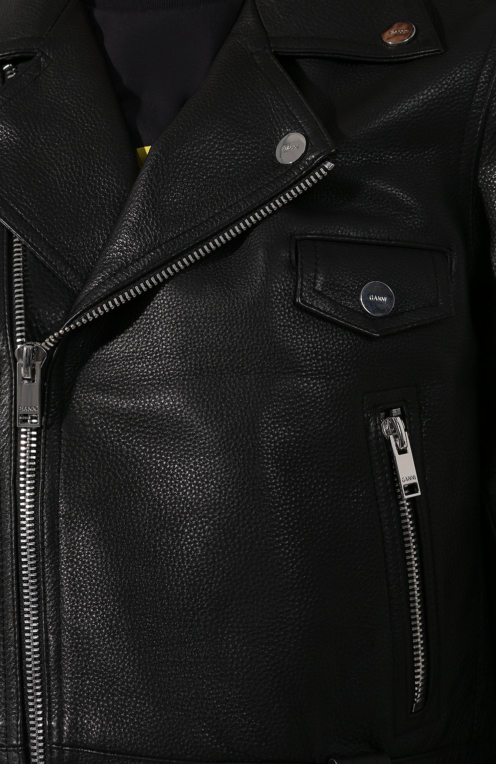 Кожаная куртка GANNI, арт. F4827, фото 5