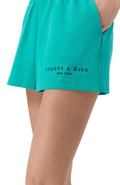 Хлопковые шорты SPORTY AND RICH, арт. SH037712185GR02, фото 5