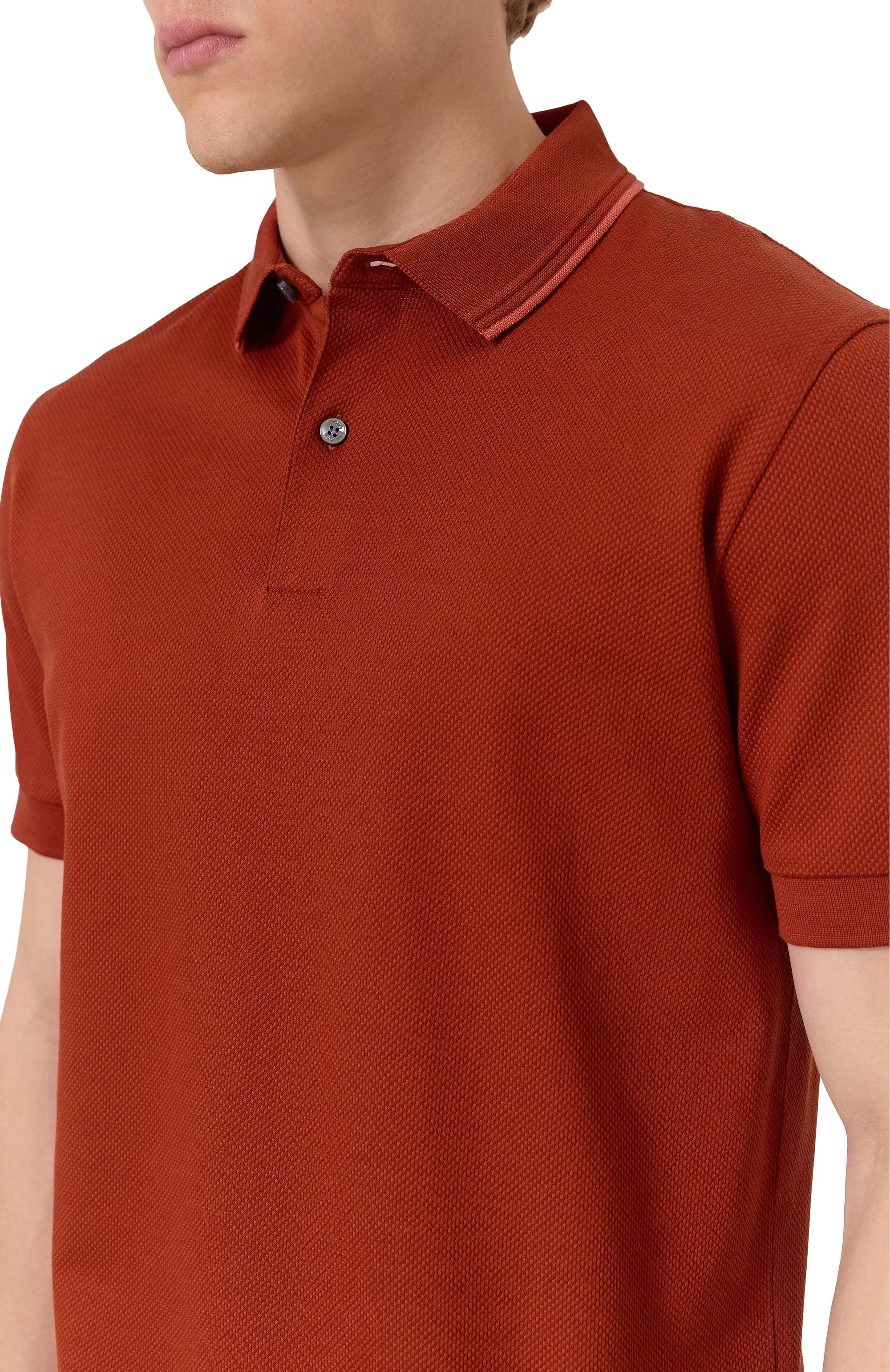 Хлопковое поло BOSS, арт. 50527650, фото 5