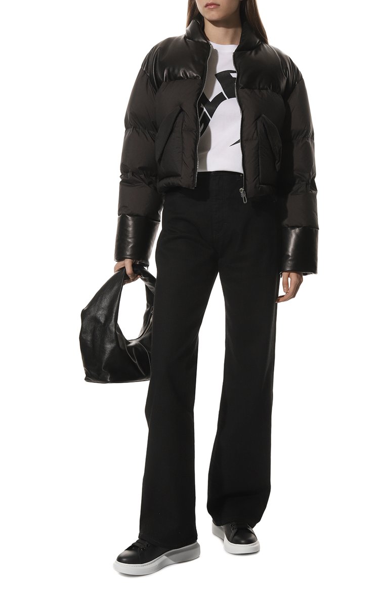 Кожаные кеды oversized ALEXANDER MCQUEEN, арт. 553770WHGP5, фото 1