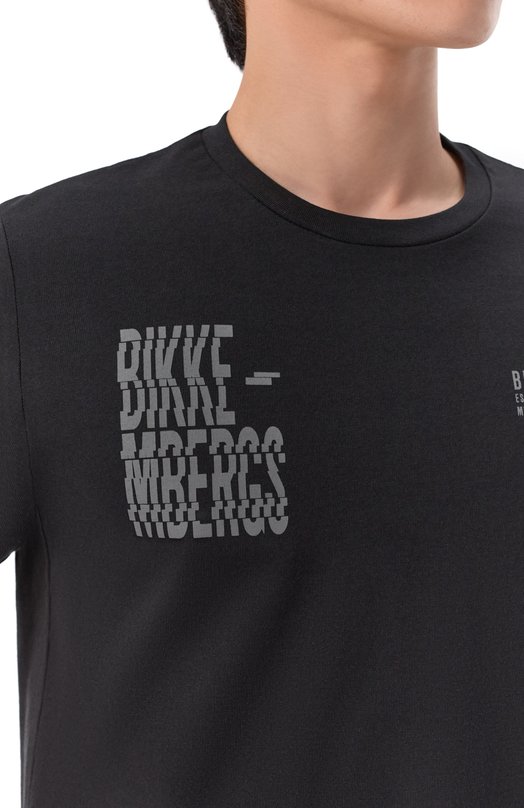 Хлопковая футболка Dirk Bikkembergs BMT1583 Чёрный  BMT1583 Фото 5