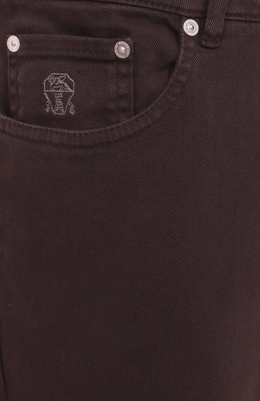 Джинсы Traditional Fit Brunello Cucinelli M277UD3210 Коричневый  M277UD3210 Фото 6