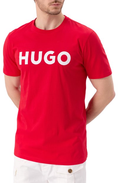 Хлопковая футболка HUGO, арт. 50467556, фото 3