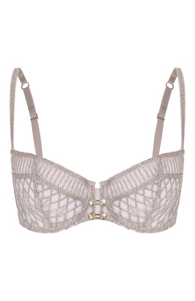 Бюстгальтер-балконет AUBADE серебряного цвета по цене 25050 руб., арт. 4DF14, фото 1 Бюстгальтер-балконет AUBADE, арт. 4DF14, фото 1