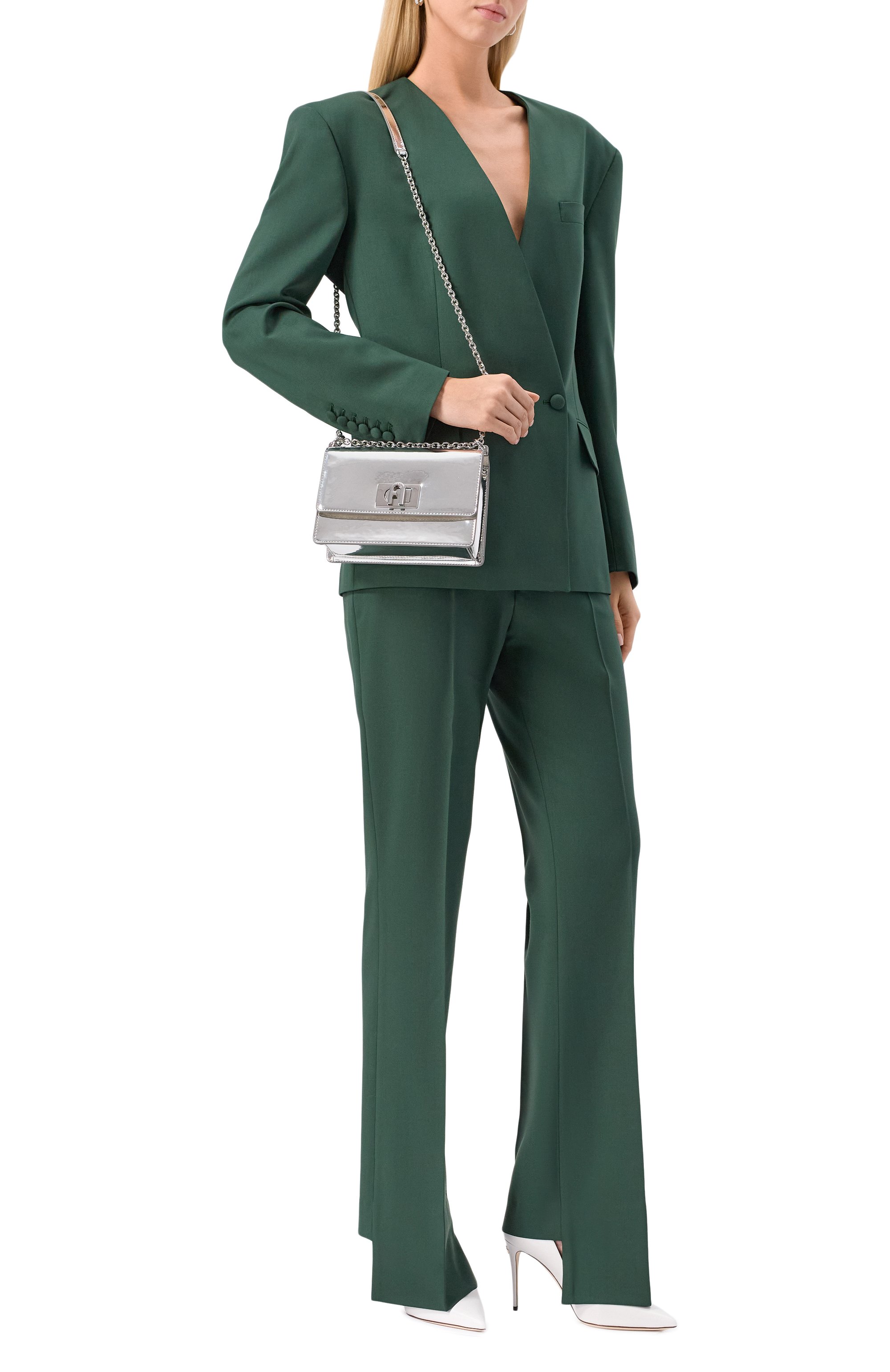 Сумка furla 1927 mini FURLA серебряного цвета по цене 44000 руб., арт. BAFKACO/BX2052, фото 7 Сумка furla 1927 mini FURLA, арт. BAFKACO/BX2052, фото 7