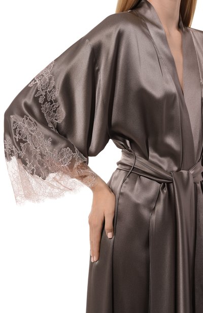 Шелковый халат CARINE GILSON, арт. EL0168DS, фото 5