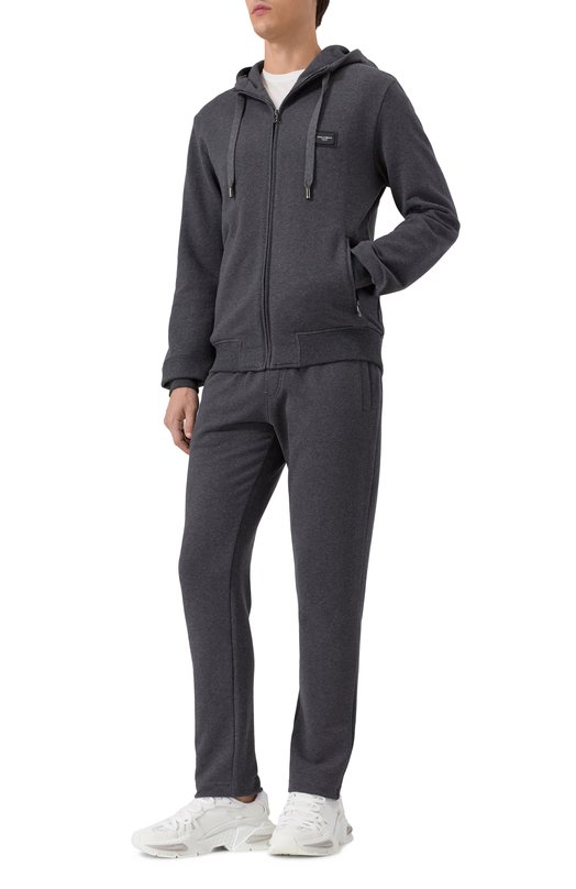 Хлопковая толстовка Dolce & Gabbana G9ABIT/G7M4Y Серый  G9ABIT/G7M4Y Фото 2