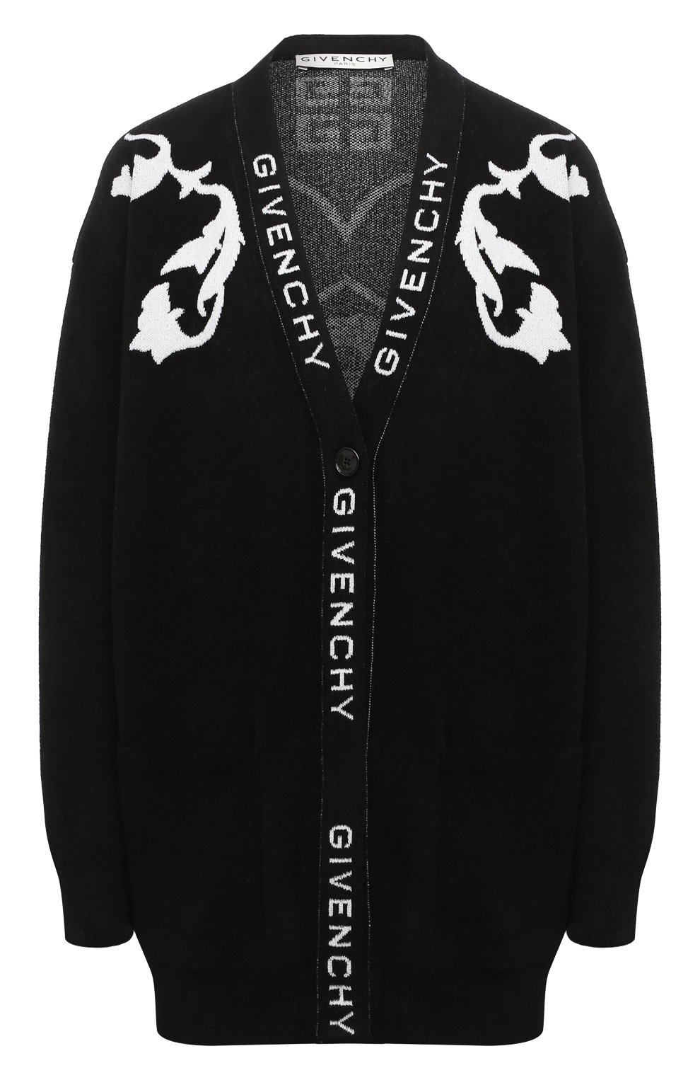 Кардиган GIVENCHY черного цвета по цене 129500 руб., арт. BW90B14Z7V, фото 1 Кардиган GIVENCHY, арт. BW90B14Z7V, фото 1
