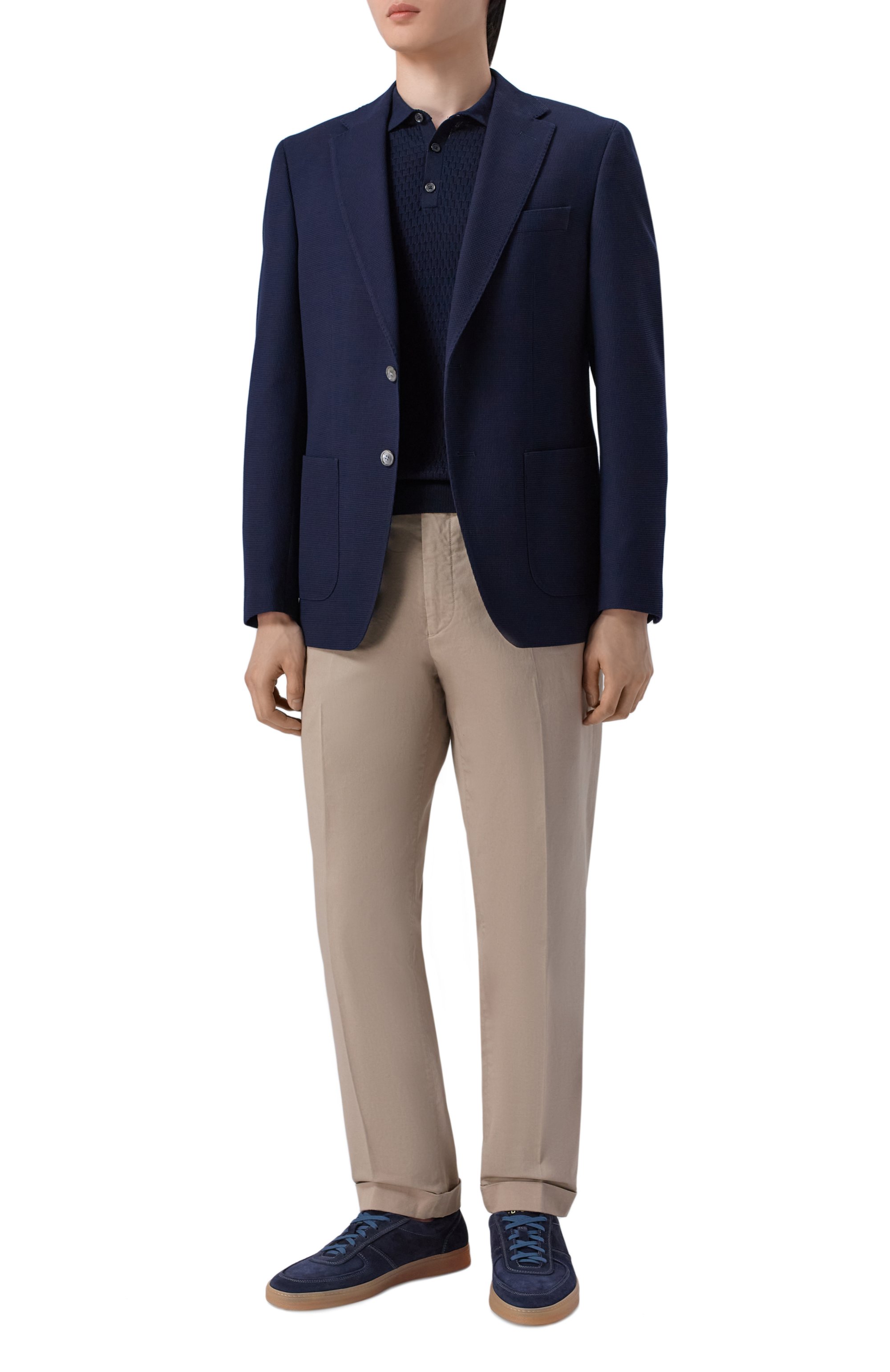 Хлопковое поло ANDREA CAMPAGNA, арт. M5426-8001, фото 2