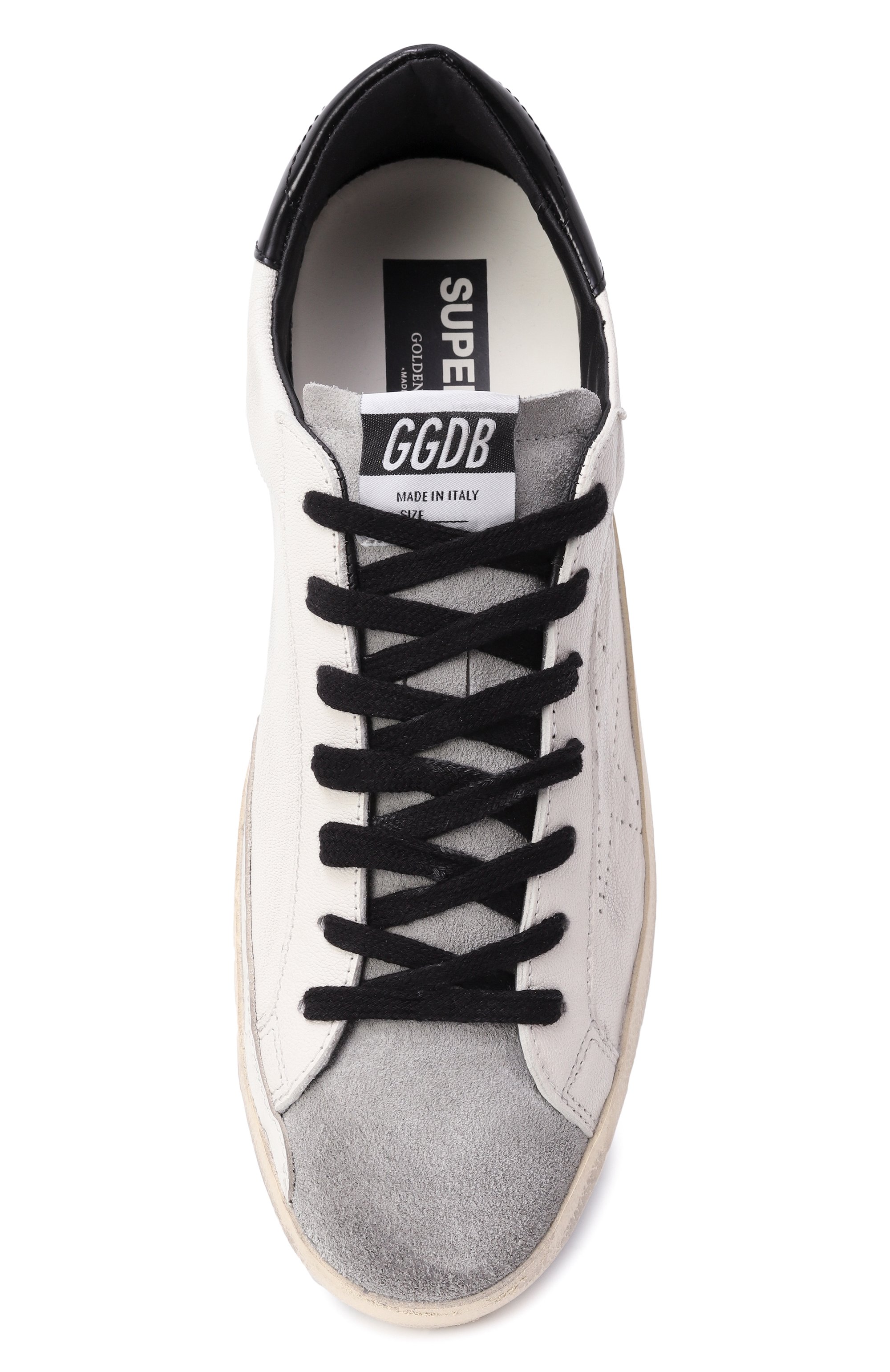 Кожаные кеды super-star GOLDEN GOOSE DELUXE BRAND белого цвета по цене 61550 руб., арт. GMF00262.F006895, фото 6 Кожаные кеды super-star GOLDEN GOOSE DELUXE BRAND, арт. GMF00262.F006895, фото 6