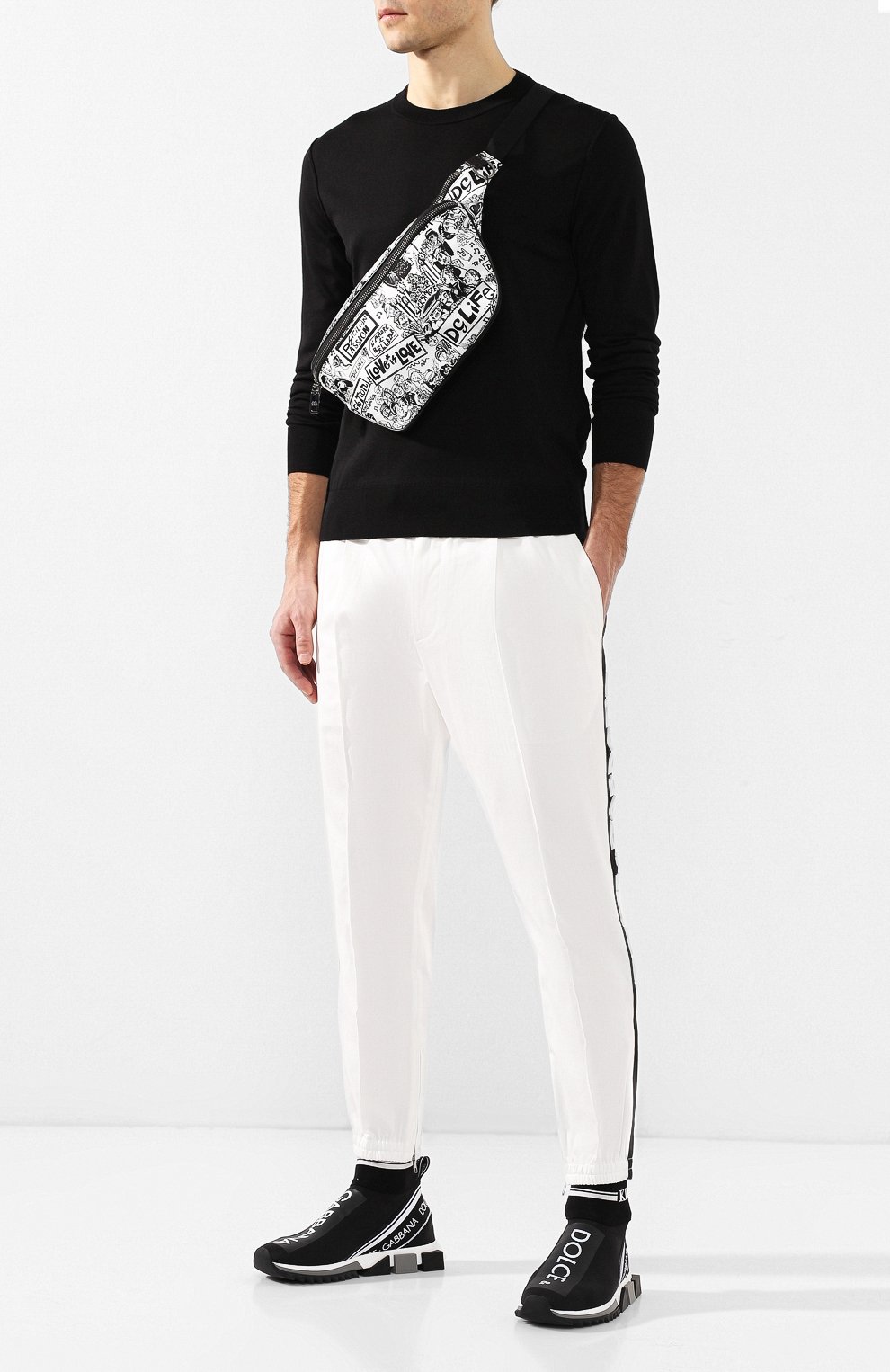 Текстильные кроссовки sorrento DOLCE & GABBANA, арт. CS1645/AZ560, фото 2