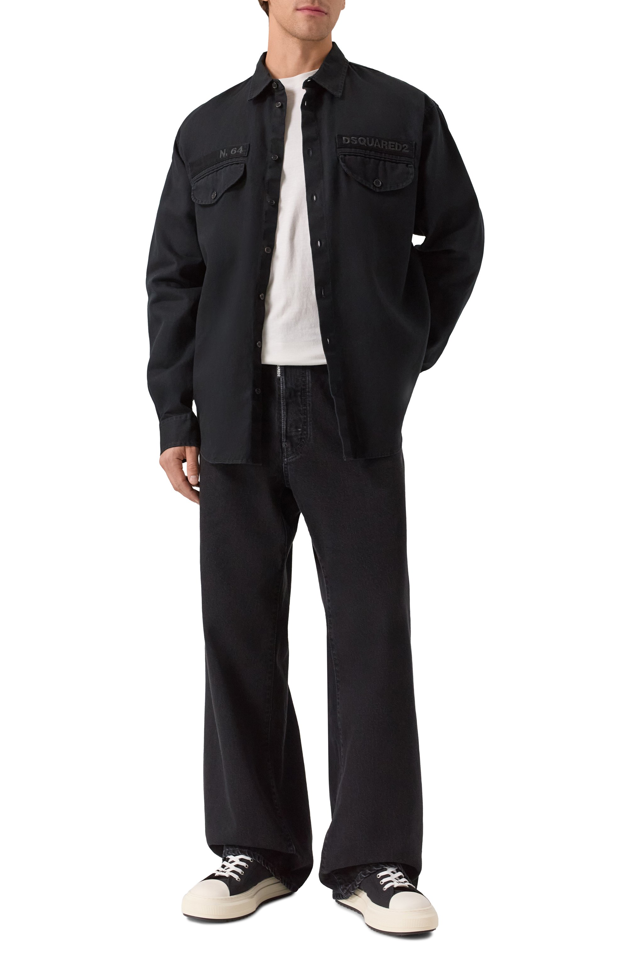 Хлопковая рубашка DSQUARED2, арт. S74DM0952/D35264, фото 2
