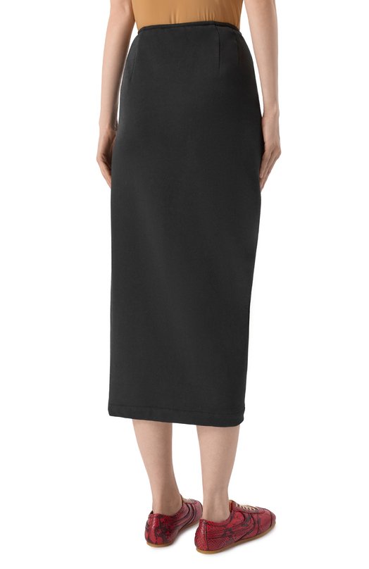 Хлопковая юбка Dries Van Noten 251-011109-1610 Чёрный  251-011109-1610 Фото 4