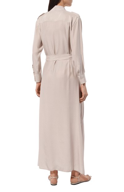 Атласное платье KITON, арт. D47H321K0978C_D47T321K0978C_D47Z321K0978C, фото 4