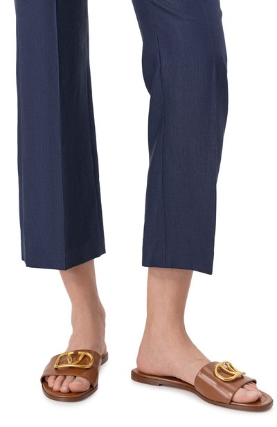 Кожаные шлепанцы vlogo signature VALENTINO, арт. 6W2S0BD5/DSH, фото 3