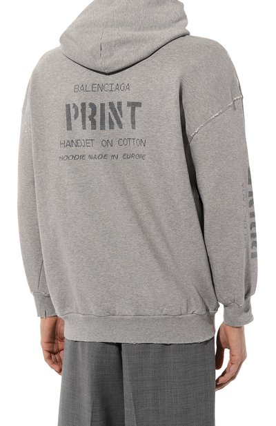 Хлопковая толстовка BALENCIAGA, арт. 744454/T0VN4, фото 4
