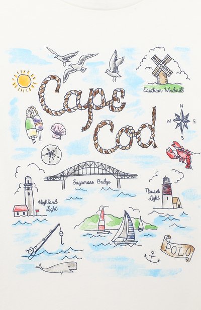 Хлопковая футболка POLO RALPH LAUREN, арт. 312785449, фото 3