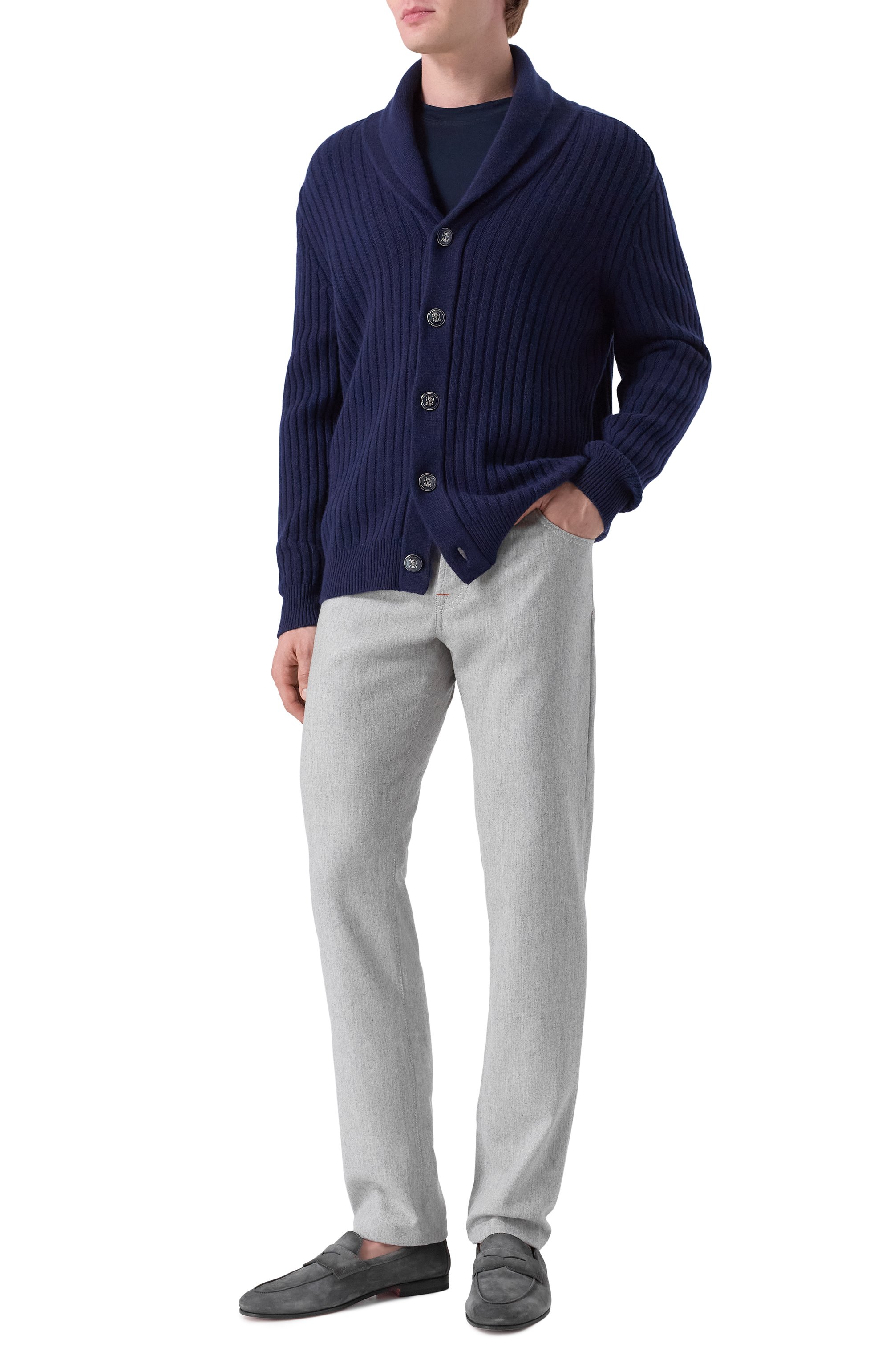 Хлопковый лонгслив KITON, арт. UMK0830K4, фото 2