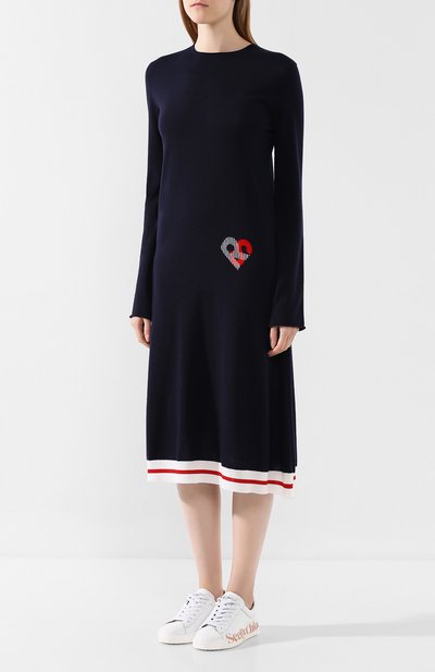 Шерстяное платье SONIA RYKIEL синего цвета по цене 78600 руб., арт. 13152421-PA, фото 3 Шерстяное платье SONIA RYKIEL, арт. 13152421-PA, фото 3