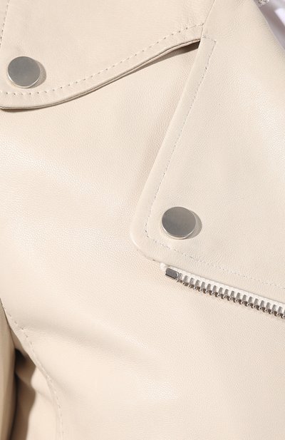 Кожаная куртка BRUNELLO CUCINELLI белого цвета по цене 571500 руб., арт. MPN0C8794, фото 5 Кожаная куртка BRUNELLO CUCINELLI, арт. MPN0C8794, фото 5