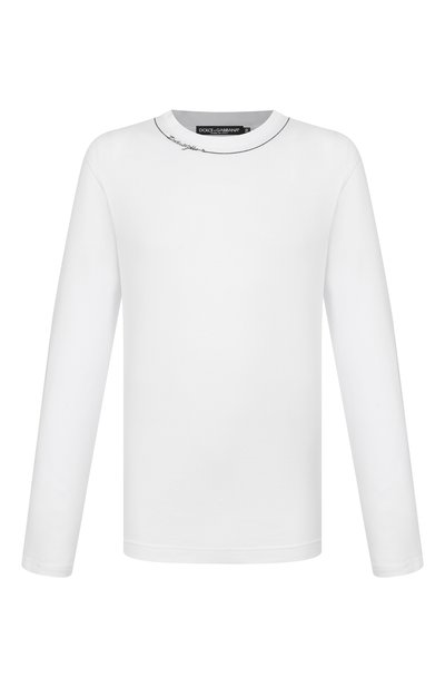 Мужская хлопковый лонгслив DOLCE & GABBANA, арт. G8SD2Z/G7P90