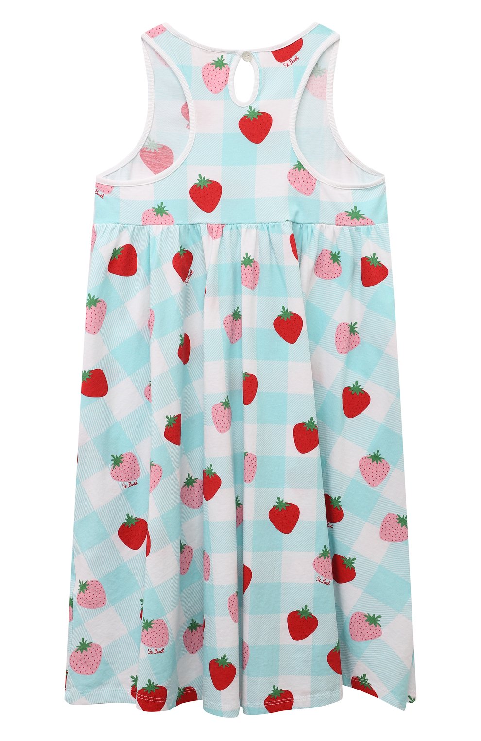 Хлопковый сарафан MC2 SAINT BARTH бирюзового цвета по цене 8480 руб., арт. STBK MASHA/MAS0001, фото 2 Хлопковый сарафан MC2 SAINT BARTH, арт. STBK MASHA/MAS0001, фото 2