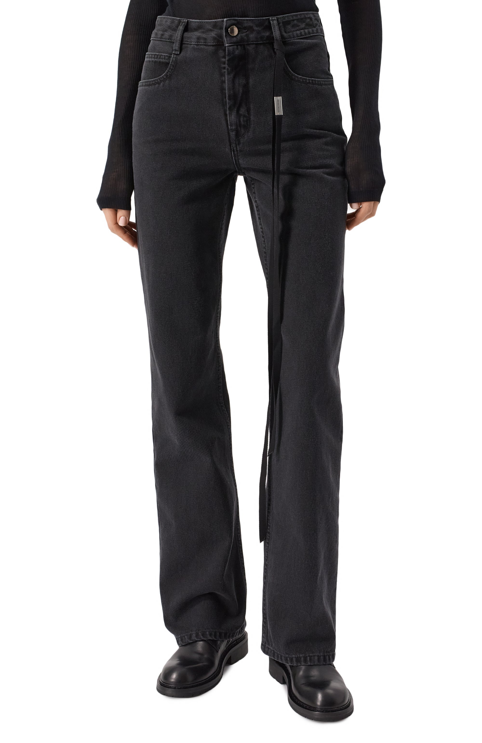 Джинсы ANN DEMEULEMEESTER темно-серого цвета по цене 72650 руб., арт. B0012724/FA039, фото 3 Джинсы ANN DEMEULEMEESTER, арт. B0012724/FA039, фото 3