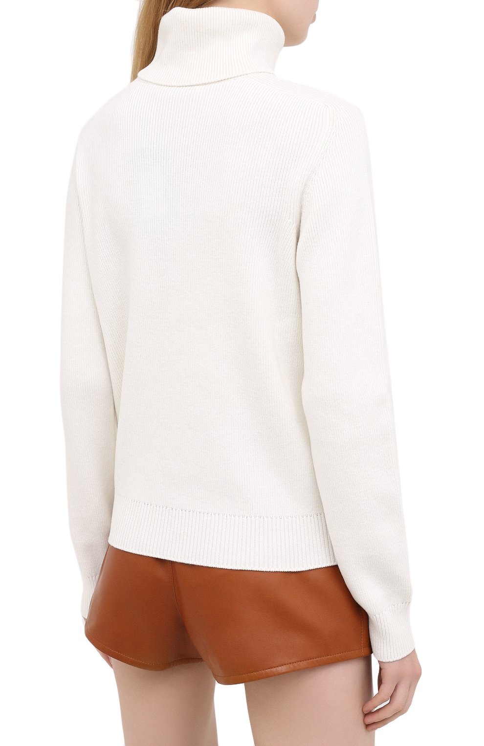 Кашемировая водолазка SAINT LAURENT белого цвета по цене 138500 руб., арт. 633329/YA20L, фото 4 Кашемировая водолазка SAINT LAURENT, арт. 633329/YA20L, фото 4