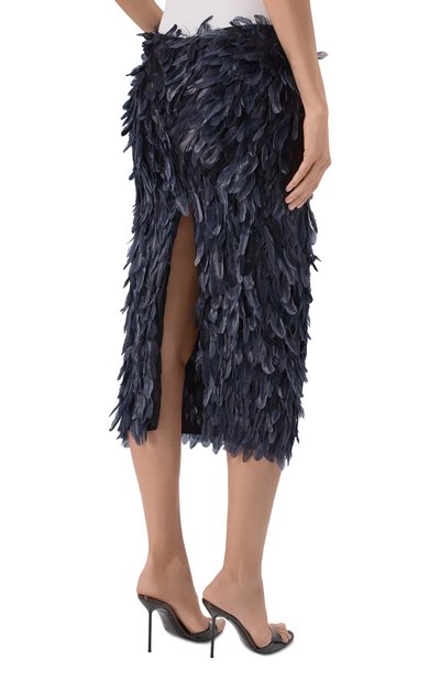Юбка с отделкой перьями THE ATTICO, арт. 260WCS00308/EMB022RA, фото 4