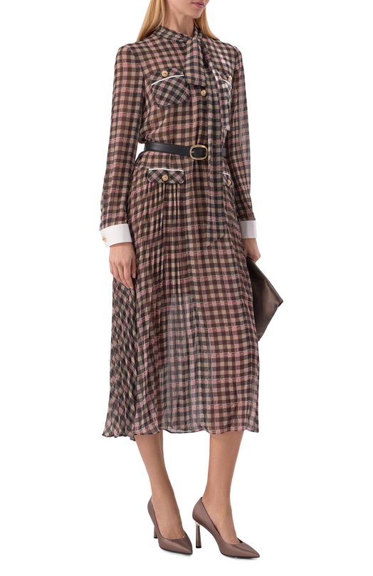 Текстильные туфли Lola Alevi Milano L26W4001.R.0222681/AMBER SATIN Коричневый  L26W4001.R.0222681/AMBER SATIN Фото 3