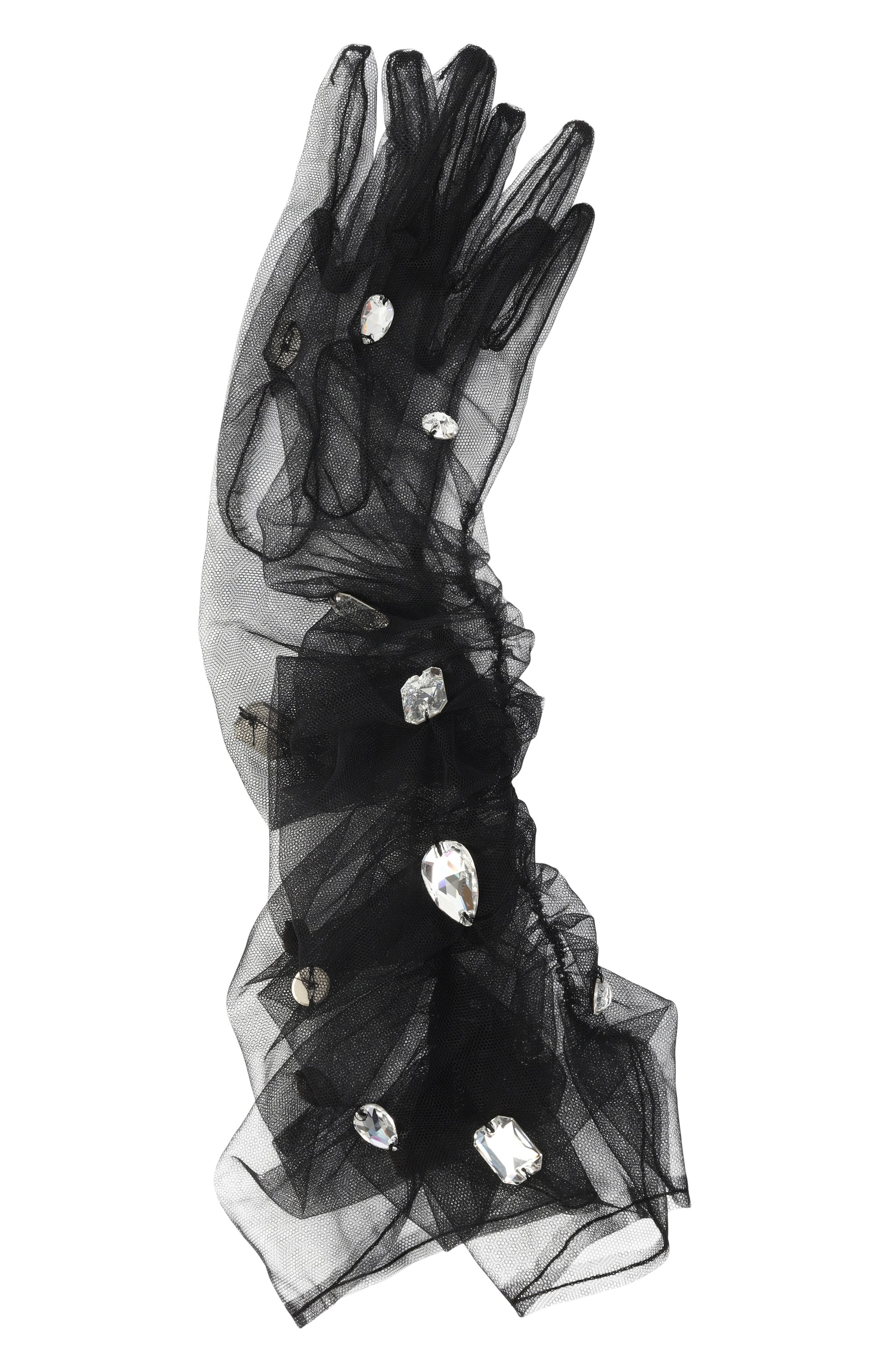 Перчатки DAVID KOMA черного цвета по цене 107500 руб., арт. PF25DKGL0VES04, фото 1 Перчатки DAVID KOMA, арт. PF25DKGL0VES04, фото 1