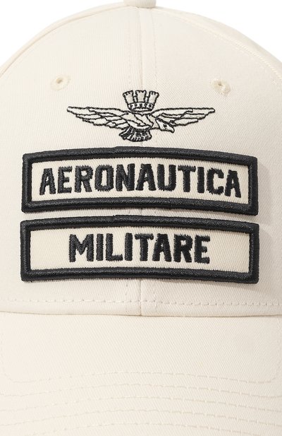 Хлопковая бейсболка AERONAUTICA MILITARE белого цвета по цене 6995 руб., арт. 231/HA1126CT2261, фото 4 Хлопковая бейсболка AERONAUTICA MILITARE, арт. 231/HA1126CT2261, фото 4