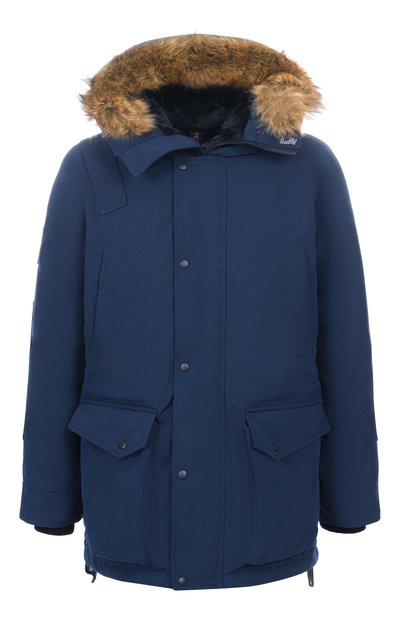 Мужская пуховик с меховой отделкой ARCTIC EXPLORER, арт. CHILL_NAVY