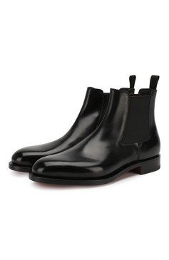 Мужские кожаные челси SANTONI черного цвета, арт. MCC016749MD1HVVDN01 | Фото 1 (Подошва: Плоская; Статус проверки: Проверено, Проверена категория; Мужское Кросс-КТ: Челси-обувь; Материал внутренний: Натуральная кожа; Материал утеплителя: Без утеплителя; Драгоценные камни: Проставлено; Материал сплава: Проставлено, Проверено; Материал внешний: Натуральная кожа)